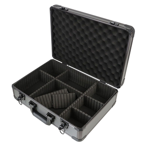 Aluminium Large Hard Flight Carry Case Key Camera <strong>Storage</strong> <strong>Box</strong> Aluminum Tool <strong>Briefcase</strong> With Foam Backing - Product Image 3