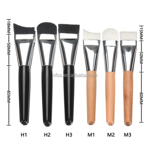 <span class=keywords><strong>Pinceau</strong></span> de maquillage anti-cernes à contour unique incurvé en gros <span class=keywords><strong>Pinceau</strong></span> de maquillage pour fond de teint liquide Novice à tête plate ultra-mince - Product Image 2