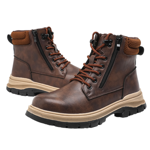 Botas de Seguridad para Hombre, con Punta de Acero, Impermeables, Resistentes a Pinchazos, Suela de EVA, para Invierno/Primavera/Verano, para la Construcción - Product Image 1