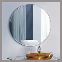 Miroir mural en fer artisanal monté sur miroir classique mural incassable pour salon