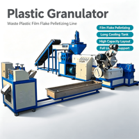 Machine de granulation à granulés, moteur simple PA/PPR, production de 80-500 kg/h, chauffage électromagnétique, équipement de fabrication de granulés recyclés