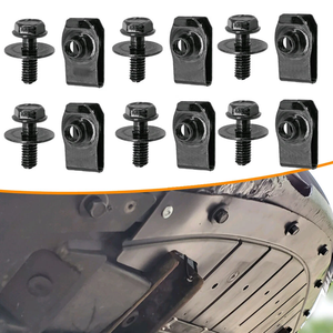 5 peças Parafusos de Fixação e Presilhas em U M6 para Tampa do Motor e Protetor de Respingos Automotivo - Product Image 6