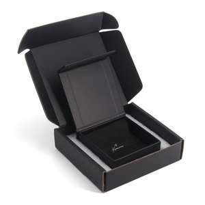 Boîte à bijoux avec logo personnalisé, emballage durable, coffret à bijoux, boîte aux lettres d'expédition, étiquettes privées, boîtes à bijoux avec sac en coton - Product Image 6