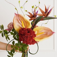 Bouquet de mariée style Shangchu Mori en eucalyptus, bouquet de demoiselle d'honneur, fleurs artificielles en soie, décoration de table à domicile, arrangement floral