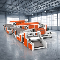 Machine de laminage/revêtement de tissu non tissé OPP PP à haute résistance thermique, 3 couches, avec boîtier de roulement de boîte de vitesses à moteur