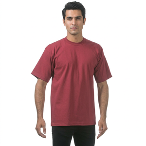 เสื้อยืดผู้ชายคุณภาพสูง 100% ผ้าฝ้าย สีพื้น พิมพ์ลายกราฟิกด้านหน้าตามสั่ง ผ้าถักคอกลม ผ้าเนื้อนุ่ม เป็นมิตรกับสิ่งแวดล้อม 220 GSM - Product Image 1