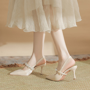 <span class=keywords><strong>Scarpe</strong></span> Estive da Donna <span class=keywords><strong>Sexy</strong></span> in Pelle PU con Tacco Alto Sottile e Punta Affusolata, Lussuose <span class=keywords><strong>Scarpe</strong></span> con Lacci Incrociati per Matrimoni e Banchetti - Product Image 3