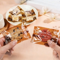 Sacs d'emballage pour biscuits et bonbons en forme de flocon de neige du Nouvel An - Sachets individuels épaissis scellés à la machine