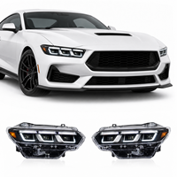 Phares LED RGB Avancés 12V 6000K Colorés pour Mustang S650 2024-2026 avec Boîtier ABS Résistant à la Chaleur et Installation Facile par Branchement Direct