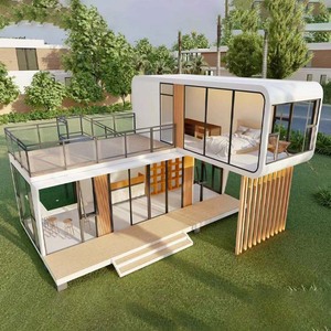 Casa Contenedor Rectangular de Diseño Minimalista, Espacio de Vivienda, Uso Hotelero, Terraza Exterior - Product Image 3
