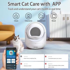 In the Trend 2024 New Automatic Smart APP Remote Control Self-cleaning Plastic <b>Cat</b> <b>Litter</b> Box Pet Toilet 65L - Product Image 4