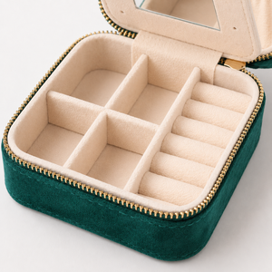 Custom Velvet Jewelry <b>Box</b> with Mirror Premium Packaging for Jewelry Brands <b>Gift</b> Presentation and Retail Stores - Product Image 4