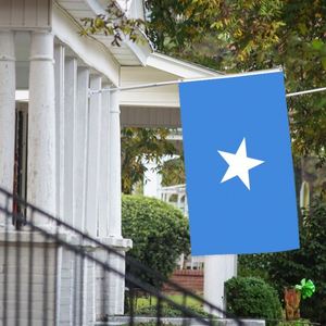 3x5Ft Somalia <b>Flag</b> Polyester With Two Brass Grommets Single Layer Hanging Outdoor and Indoor Deco - Product Image 4