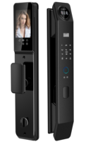 Serrure de porte intelligente WiFi avec reconnaissance faciale 3D par empreinte digitale B3501, design moderne, contrôle par application, batterie intégrée, Ttlock