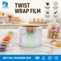 Rouleau de papier ciré brillant souple de qualité alimentaire imprimé sur mesure pour emballage de bonbons, cadeaux et faveurs de fête