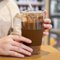 Personnalisé 450ml Jus Café Matcha Eau Potable Verre Sipper Tumbler Bouteille avec Paille 15oz Detox Limonade Tasse de Voyage Sippy Tasses