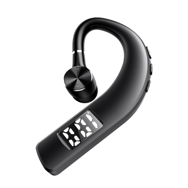 Stereo Sound Earbuds BT Wireless Earphone Power Display Ear Hook Handfree F19 Business Headphone Single Ear Headset With Mic