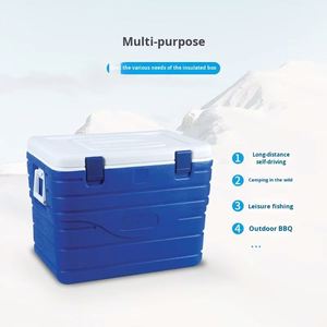 125L Large Capacity Commercial Insulated Fresh Food Cooler <b>Boxes</b> Cold Chain Delivery Catering Food <b>Storage</b> Plastic Cooler Box - Product Image 2