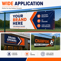 Pancarta de Vinilo PVC de Alta Calidad para Exteriores, Logotipo Personalizado, Publicidad para Deportes, Competiciones, Festividades, Negocios, Ferias Comerciales
