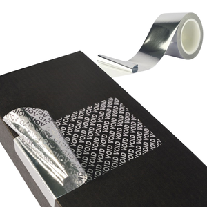 Etiqueta Adhesiva de Vinilo Plateado Personalizada, Duradera, Desechable, con Sello de Garantía, Rollo de Etiquetas Adhesivas - Product Image 1