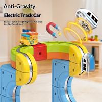 Jouet de construction de train électrique magnétique de haute qualité, blocs de construction en plastique écologique, ensemble de 40 pièces pour les enfants de 4 à 6 ans