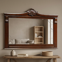 Miroir en bois massif d'Asie antique, meubles en teck sculpté pour le salon, décoration de la maison, GABE ART FURNITURE 170x95x6cm