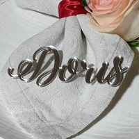 Nom personnalisé acrylique découpé au laser carte nom lieu réception de mariage botte siège nom numéro LOGO décorations
