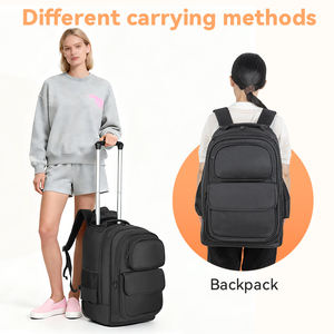 <span class=keywords><strong>Sac</strong></span> <span class=keywords><strong>à</strong></span> <span class=keywords><strong>dos</strong></span> <span class=keywords><strong>à</strong></span> roulettes pour ordinateur portable <span class=keywords><strong>avec</strong></span> compartiment pour ordinateur portable, fermeture éclair imperméable en Oxford 1680D, idéal pour les voyages d'affaires, le travail, les collègues et les étudiants - Product Image 6