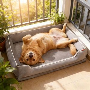 Pet Bed Egg Memory Foam <b>Cat</b> Bed Cave Large Dogs Dutch Velvet Anti-Slip Removable PP Cotton Eco-Friendly Modern Comfortable - Product Image 4