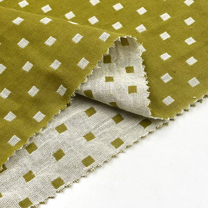 <strong>Woven</strong> 140gsm Polka Dot Pattern Check Jacquard Texture Double Gauze Solid Two-<strong>tone</strong> Yarn Dyed Cotton Dobby <strong>Fabric</strong>