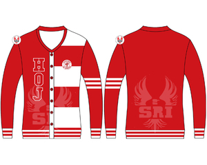 ฮีโรอินส์ ออฟ เจอริโค เสื้อคลุมคาร์ดิแกนยาวปักลายอะคริลิกสำหรับผู้หญิง |   เสื้อสเวตเตอร์ไหมพรมถักลายปัก HOJ Masonic สำหรับสุภาพสตรี แบบสั่งทำพิเศษ - Product Image 5