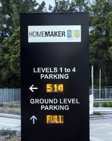 Système intelligent de guidage de stationnement extérieur, capteur magnétique d'occupation sans fil, affichage LED, solution de gestion de parking commercial