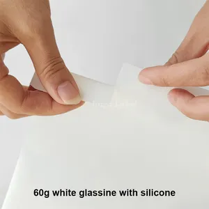 Beyaz Glassine astar Jumbo rulo astar kaplama makinesi için 1550mm özel boyut ana rulo malzemeler
