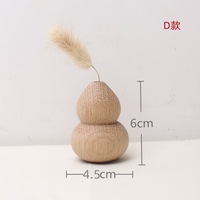 Vases décoratifs en bois de noyer de haute qualité, gravés à la main, artisanat en bois pour la décoration intérieure, petits arrangements floraux, réutilisables, objets d'art
