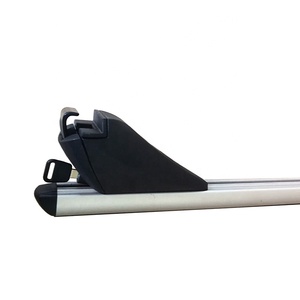 Barres de toit universelles en aluminium homologuées TUV GS pour voiture <span class=keywords><strong>4x4</strong></span>, compatibles avec les rails latéraux surélevés existants, avec espace pour le chargement de vélos, bagages, canoë - Product Image 3