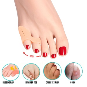 Protecteur d'oignon soulagement de la douleur soins des pieds SEBS Gel <span class=keywords><strong>Silicone</strong></span> séparateurs d'orteils forme originale correcteur d'oignon entretoises lisseur - Product Image 3