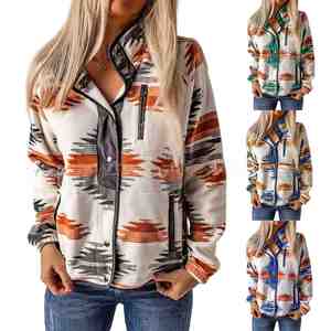 Veste décontractée en coton automne et hiver chauds manteaux en <span class=keywords><strong>peluche</strong></span> hauts - Product Image 2