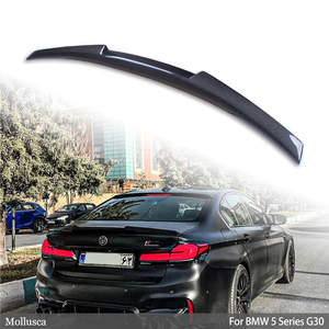 For 5 Series G30 G38&M5 F90 M4 Style Carbon Fiber <b>Rear</b> <b>Spoiler</b> Trunk Wing 2016-2023 - Product Image 1