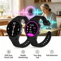 Reloj Inteligente 4G con Llamadas Bidireccionales, Alarma Automática de Caídas, GPS Multisatélite y Seguimiento de Datos de Salud las 24 Horas