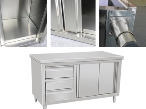 VICTORY KITCHEN Hôtel commercial Utiliser un établi industriel en acier inoxydable Armoire Tiroir SS Table de travail - Product Image 6