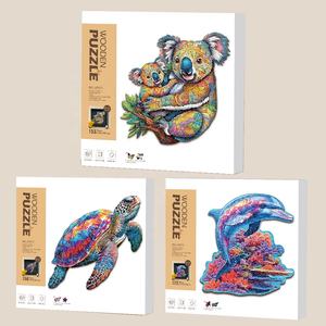 Cornice Fotografica Artistica con Puzzle in Legno a Forma di Animale, Gioco Educativo Unico per Bambini, Decorazione da Parete - Product Image 6