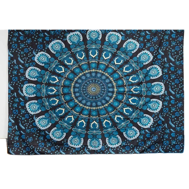 Гобелен с рисунком мандалы в индийском стиле, настенная ткань, пляжное полотенце в стиле бохо, декоративный ковер для спальни