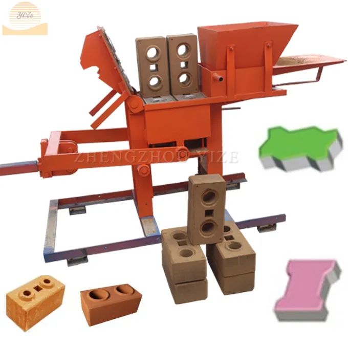 Hot sale china logo brown clay brick making machine south africa interlock mobile solid clay brick make machine