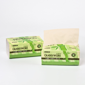 Vente en gros de mouchoirs en papier Queenkale de haute qualité, 4 plis |   Modèle 156*180 pour usage domestique, échantillon/ODM acceptable - Product Image 3