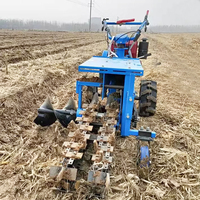 Zanjadora de Discos Accionada por Tractor Agrícola, a Gasolina, de Alta Productividad, Tipo Simple y Doble
