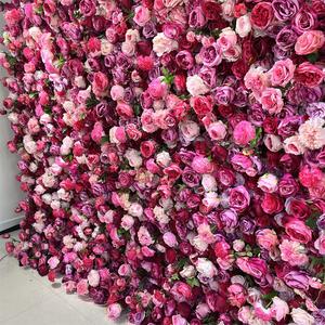 Ramo de Damas de Honor SPR, Pared de Flores de Rosas Terminadas de 8 pies x 8 pies <span class=keywords><strong>para</strong></span> Bodas, Fiestas de Cumpleaños, Hoteles, Hogar, Baby Shower, Bar - Product Image 5