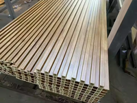 Panneau mural WPC imperméable et ignifuge, prix usine, 219*26*2900mm, panneau en bois-plastique WPC pour extérieur