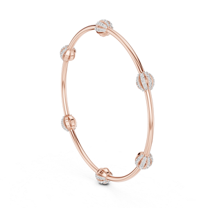 Luxury Lab Grown Diamond <b>Bracelet</b> for Women Rose Gold Elegant Designer Fine Jewelry Stylish Fashion Gift - Product Image 1