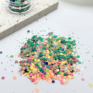 <span class=keywords><strong>Pas</strong></span> <span class=keywords><strong>cher</strong></span> Halloween Chunky Glitter Mix Paillettes Noires Holographiques pour Nail Art Party Makeup & Hair Decoration-for Graduation Crafts - Product Image 6