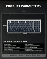 Kit de Teclado Mecánico Personalizado Zornher ZH980 Rosa para Teclado de 97 Teclas, Carcasa Barebone con Montaje Gasket y Hot Swap para Interruptores de 3/5 Pines